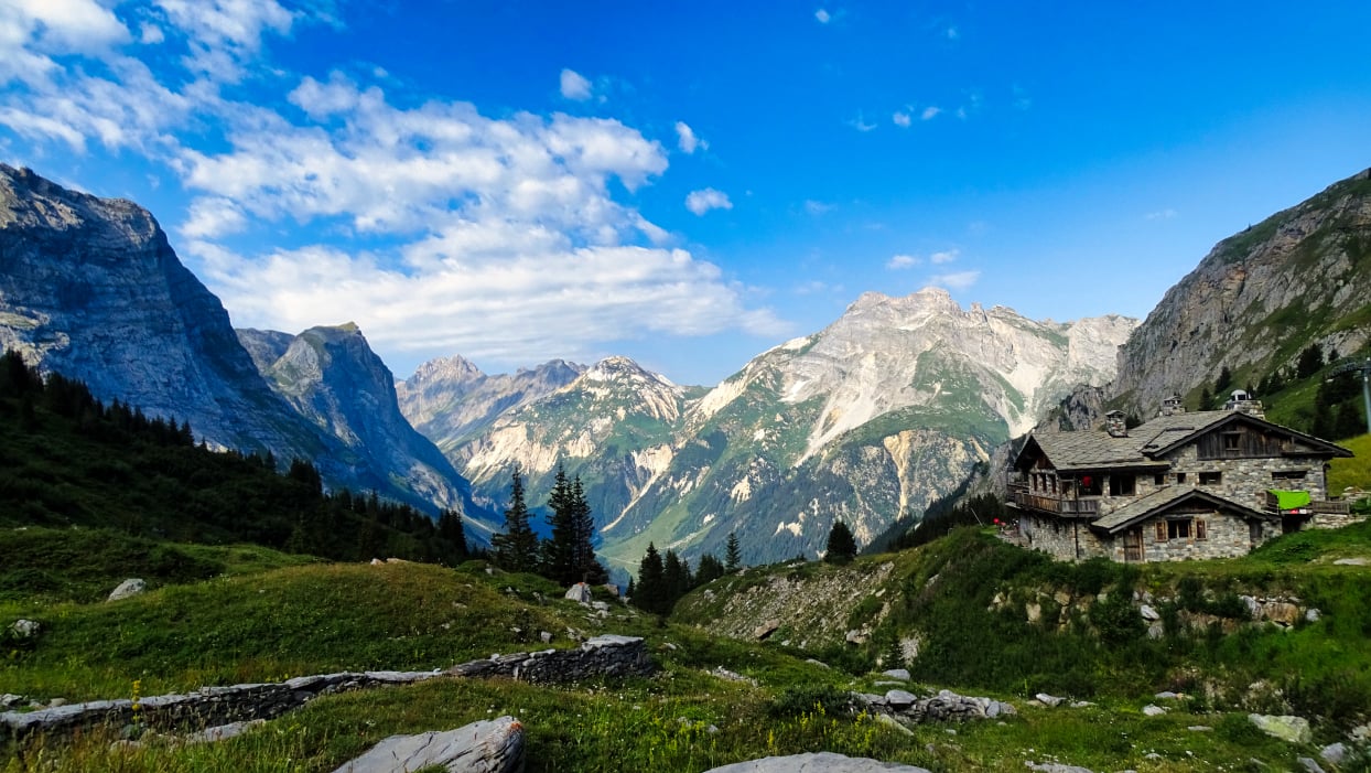 photographie paysage de la Vanoise en randonnée Pralognan