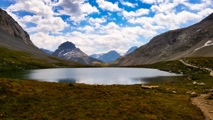 Col de la Vanoise et le refuge le lac Long le lac Rond